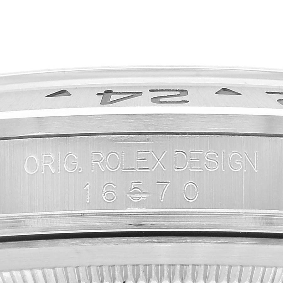 Rolex Explorer II White Dial Steel Mens Watch 16570 In Excellent Condition In Atlanta, GA