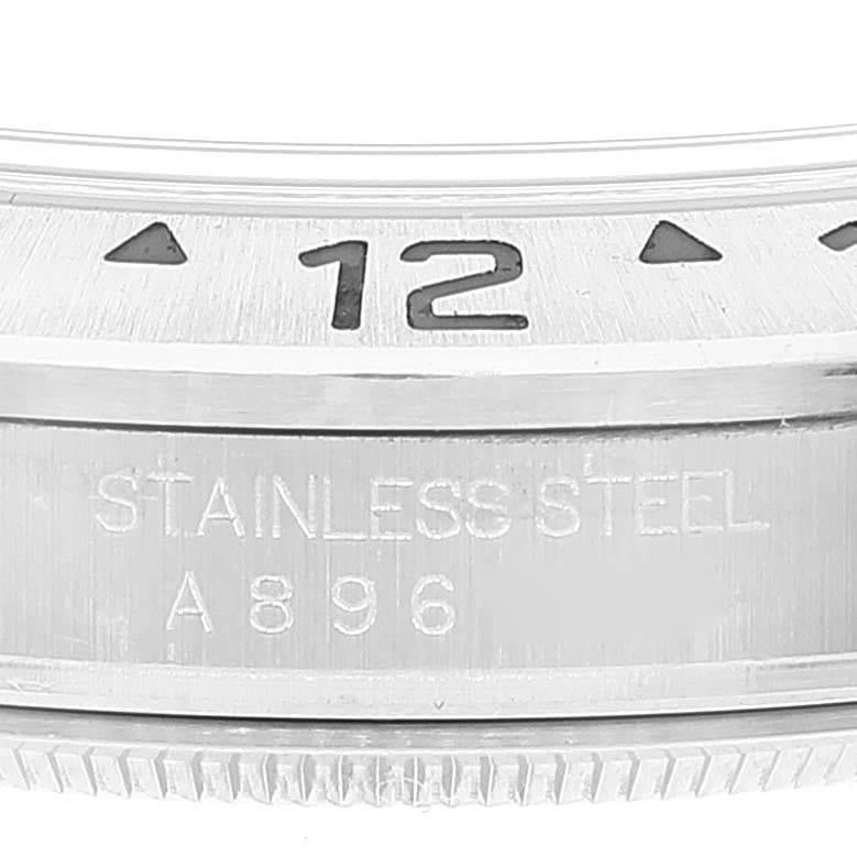 Rolex Explorer II 40mm Weißes Zifferblatt Stahl Herrenuhr 16570 im Angebot 3