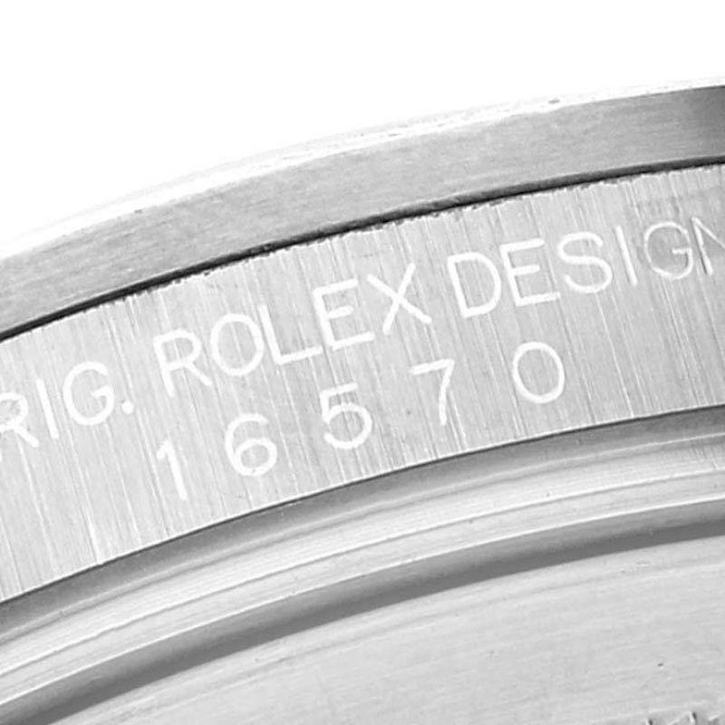 Rolex Explorer II 40mm White Dial Steel Mens Watch 16570 In Excellent Condition In Atlanta, GA