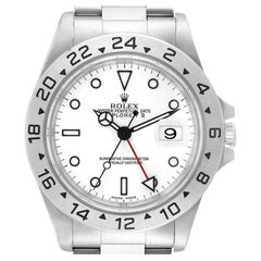 Rolex Explorer II White Dial Steel Mens Watch 16570