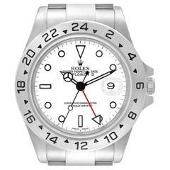 Rolex Explorer II 40mm White Dial Steel Mens Watch 16570