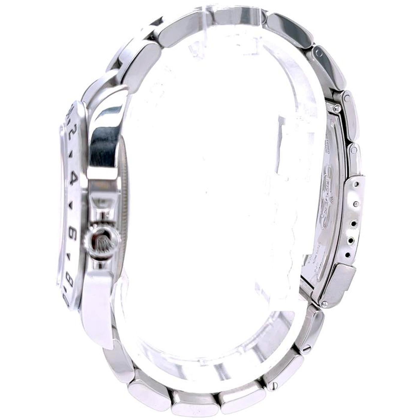 Rolex Explorer II Montre pour hommes avec cadran polaire blanc et bracelet Oyster en acier 16570 Pour hommes en vente