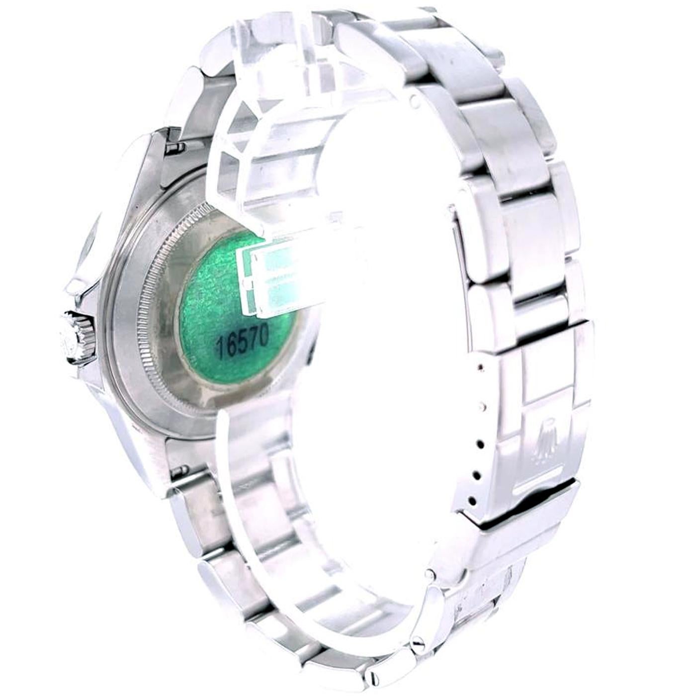 Modernist Rolex Explorer II White Polar Dial Steel Oyster Bracelet Mens Watch 16570 For Sale