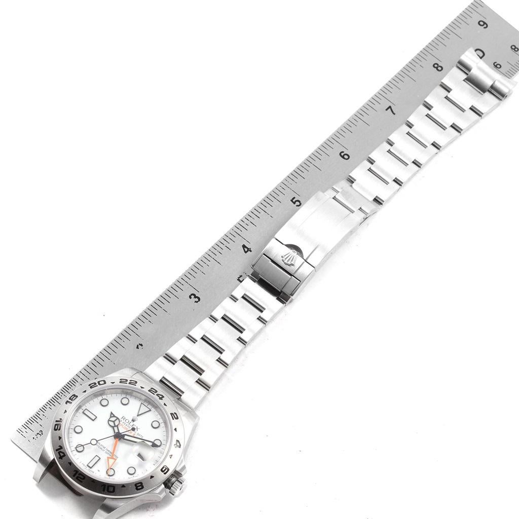 Rolex Explorer II 42 Automatic Steel Men’s Watch 216570 Box Card For Sale 8