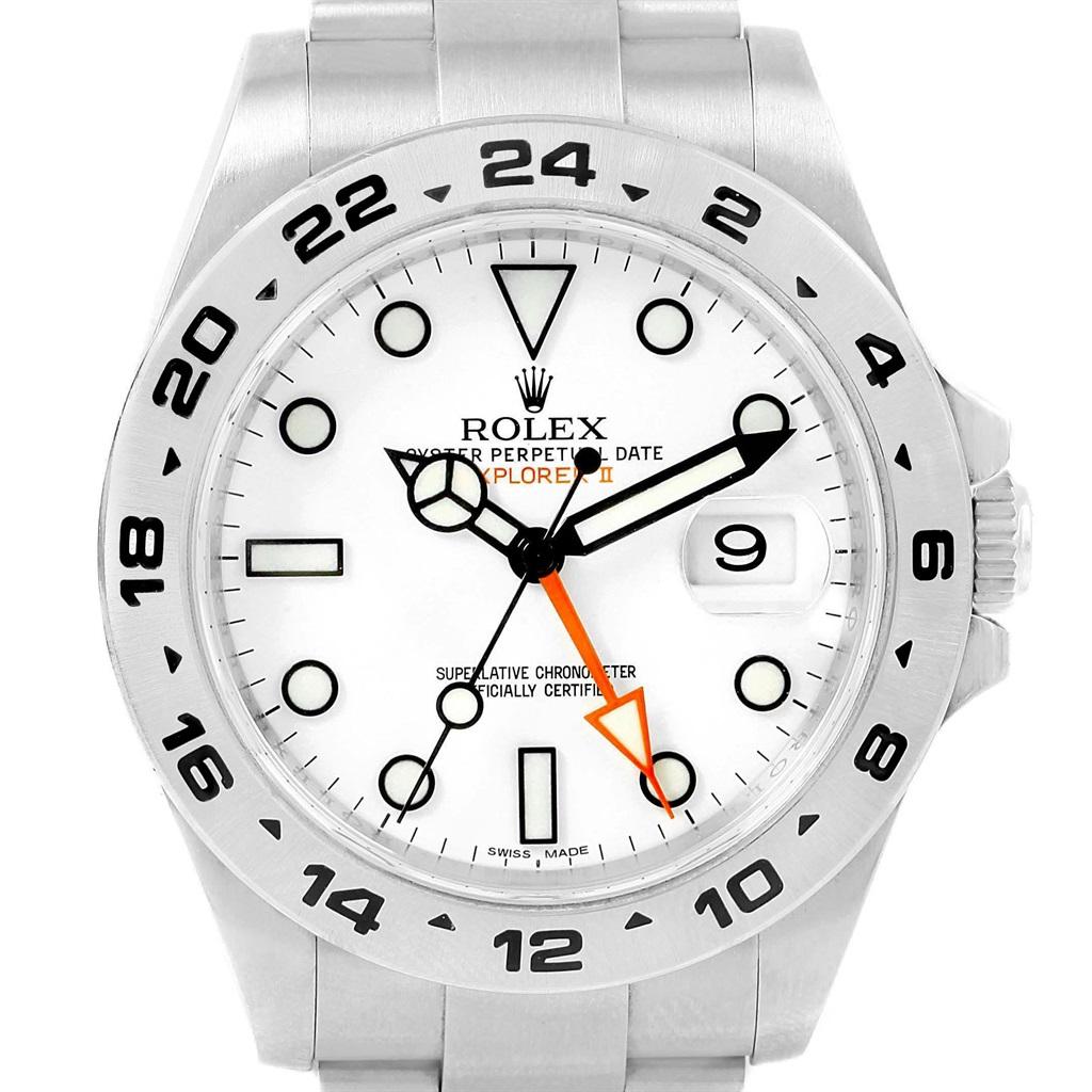 Rolex Explorer II 42 Automatic Steel Men’s Watch 216570 Box Card For Sale
