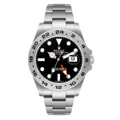 Rolex Explorer II 42 Black Dial Orange Hand Mens Watch 216570
