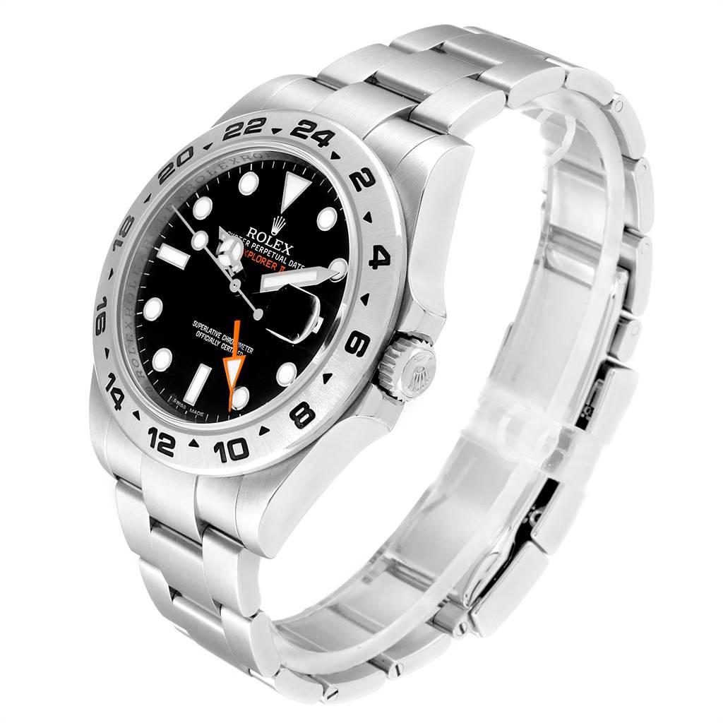 Rolex Explorer II 42 Black Dial Orange Hand Men's Watch 216570 1
