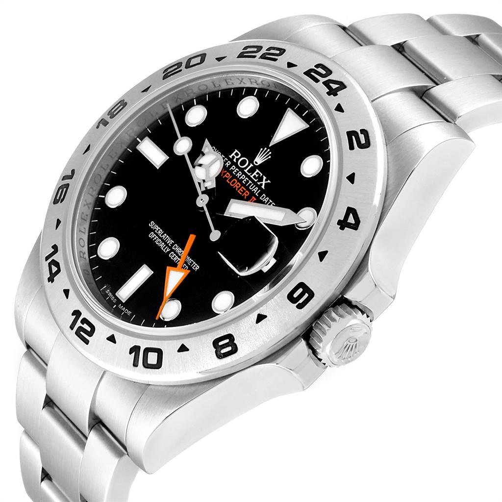 Rolex Explorer II 42 Black Dial Orange Hand Men's Watch 216570 2