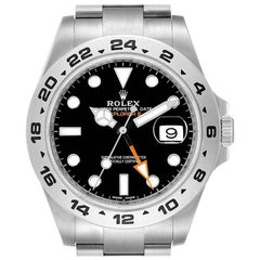 Rolex Explorer II 42 Black Dial Orange Hand Steel Men's Watch 216570 Box