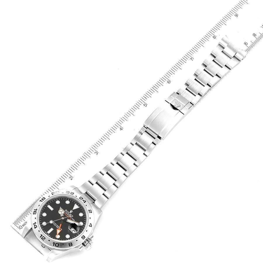 Rolex Explorer II 42 Black Dial Orange Hand Steel Watch 216570 6