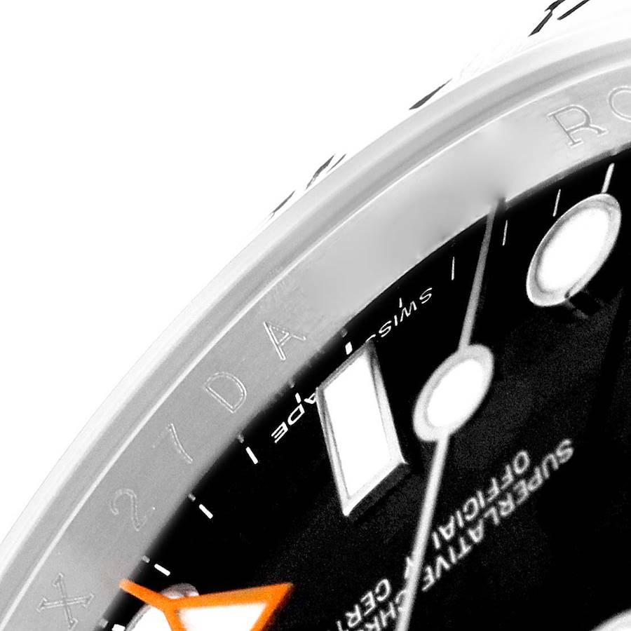 Rolex Explorer II 42 Black Dial Orange Hand Steel Watch 216570 2