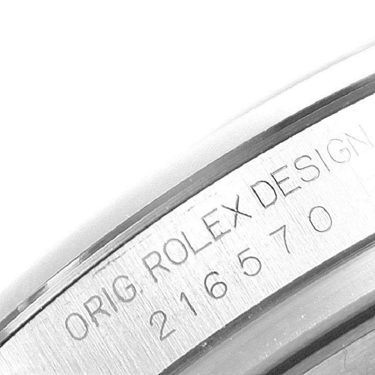 Rolex Explorer II 42 Black Dial Orange Hand Steel Watch 216570 3