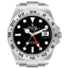 Rolex Explorer II 42 Black Dial Orange Hand Steel Watch 226570 Unworn