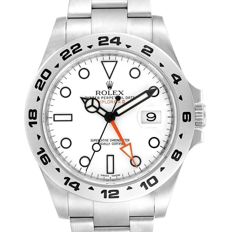 Rolex Explorer II 42 Orange Hand Steel Men's Watch 216570 ...
