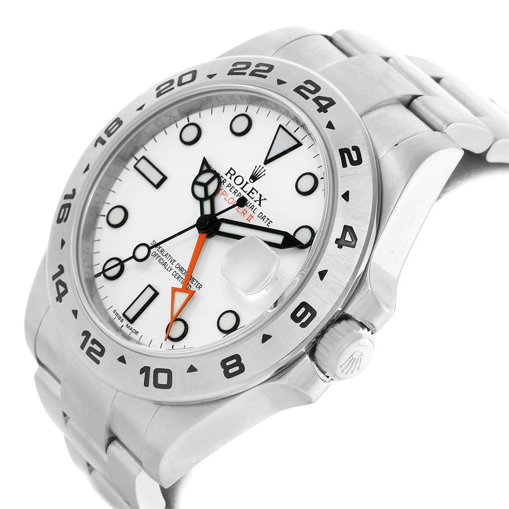Rolex Explorer II 42 White Dial Automatic Steel Men's Watch 216570 For Sale 7