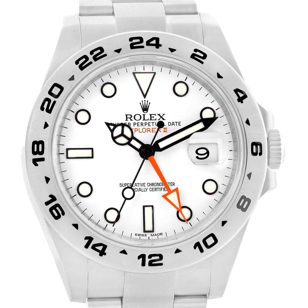 Rolex Explorer II 42 White Dial Automatic Steel Men's Watch 216570 For Sale 3
