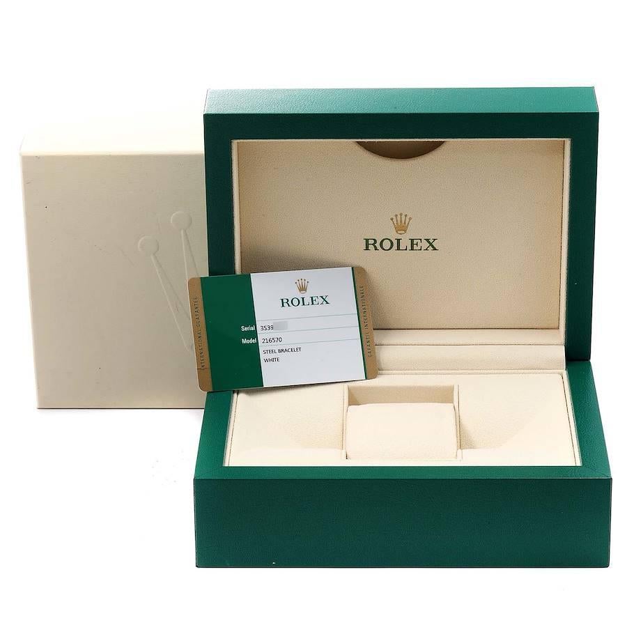 Rolex Explorer II 42 White Dial Orange Hand Mens Watch 216570 Box Card For Sale 8
