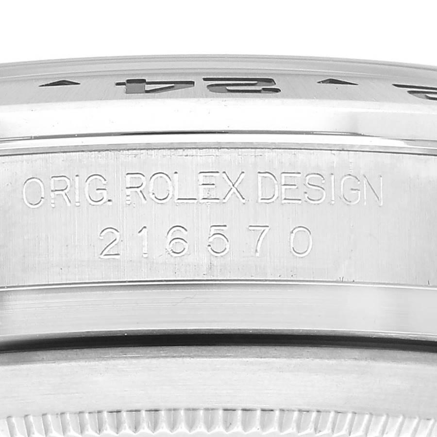 Rolex Explorer II 42 White Dial Orange Hand Steel Mens Watch 216570 Box Card In Excellent Condition In Atlanta, GA