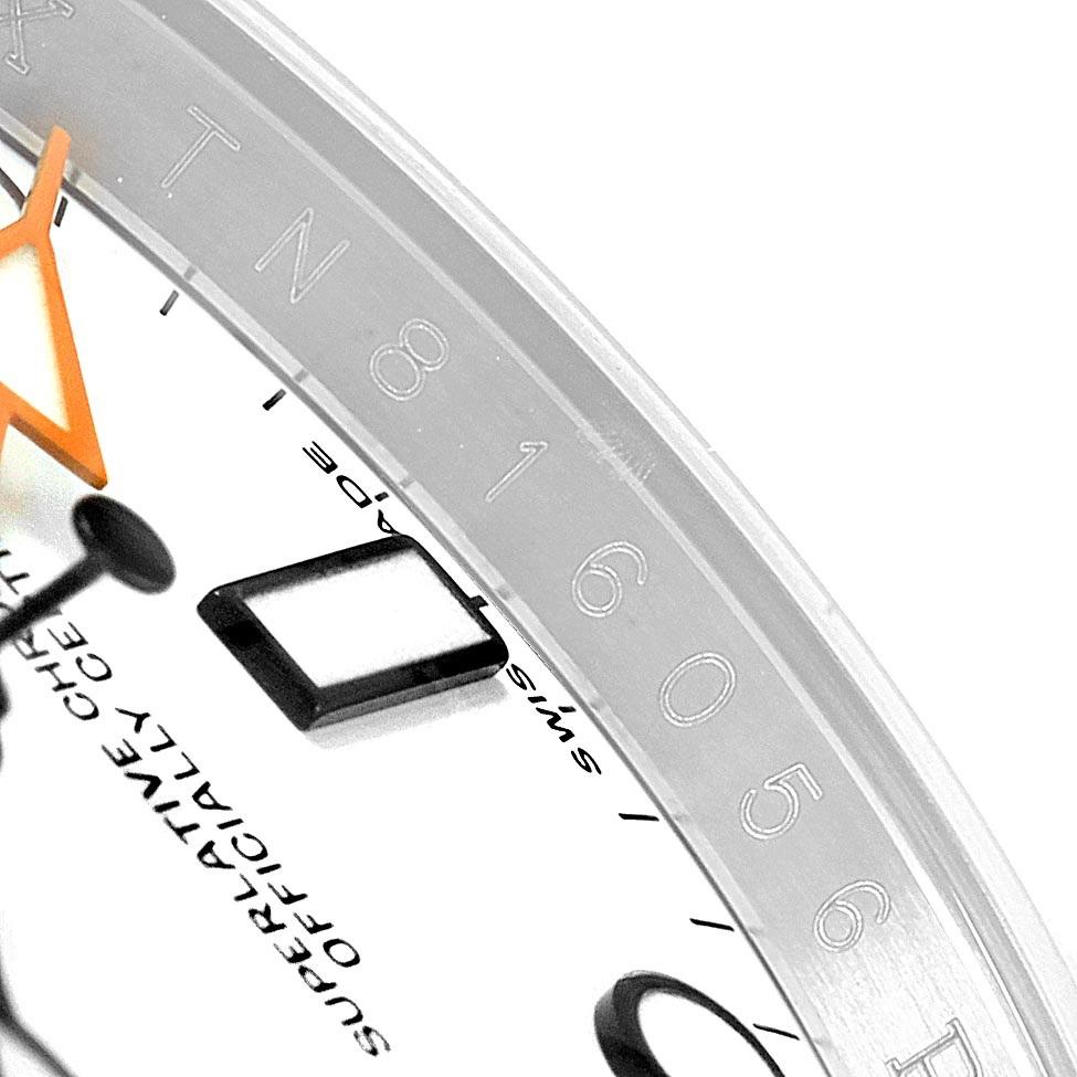 Rolex Explorer II 42 White Dial Orange Hand Steel Men's Watch 216570 For Sale 4