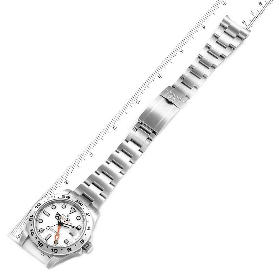 Rolex Explorer II 42 White Dial Orange Hand Steel Mens Watch 216570 5