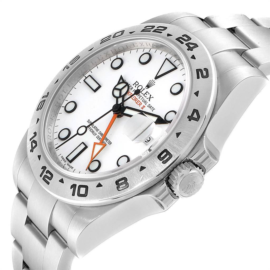 Rolex Explorer II 42 White Dial Orange Hand Steel Men's Watch 216570 2
