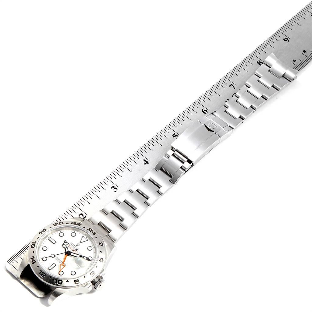 Rolex Explorer II 42 White Dial Orange Hand Steel Men's Watch 216570 6