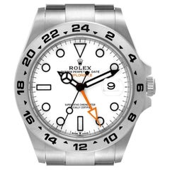 Rolex Explorer II 42 White Dial Orange Hand Steel Mens Watch 226570 Unworn