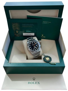 Rolex Explorer II 42mm Automatic Black Orange Dial Oystersteel Mens Watch 226570