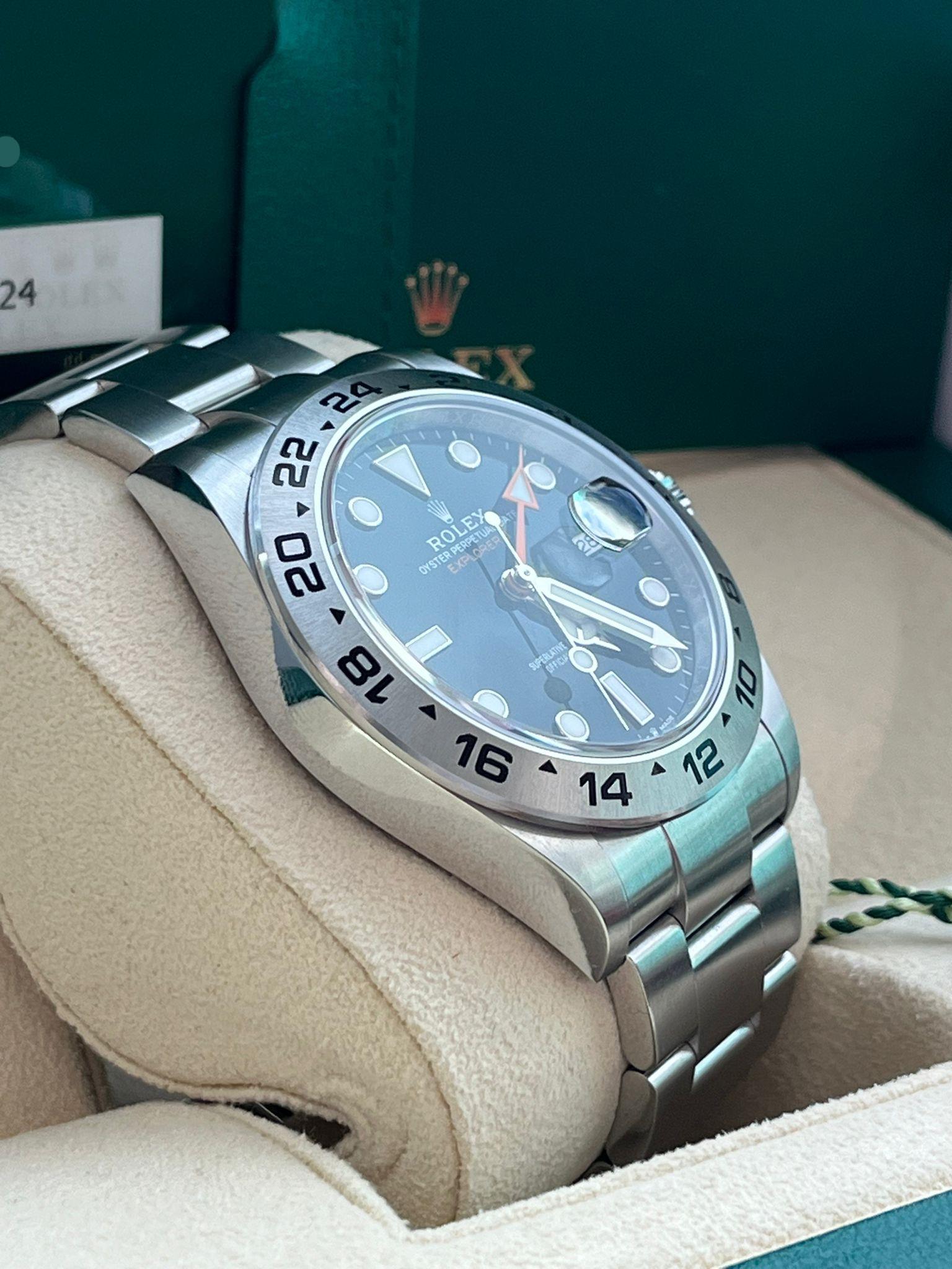 Rolex Explorer II 42mm Automatic Black Orange Dial Oystersteel Mens Watch 226570 For Sale 4