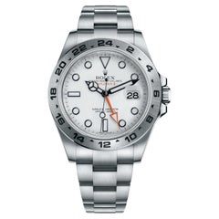 Rolex Explorer II 42mm Automatic Oyster Steel Bracelet White Dial Watch 216570