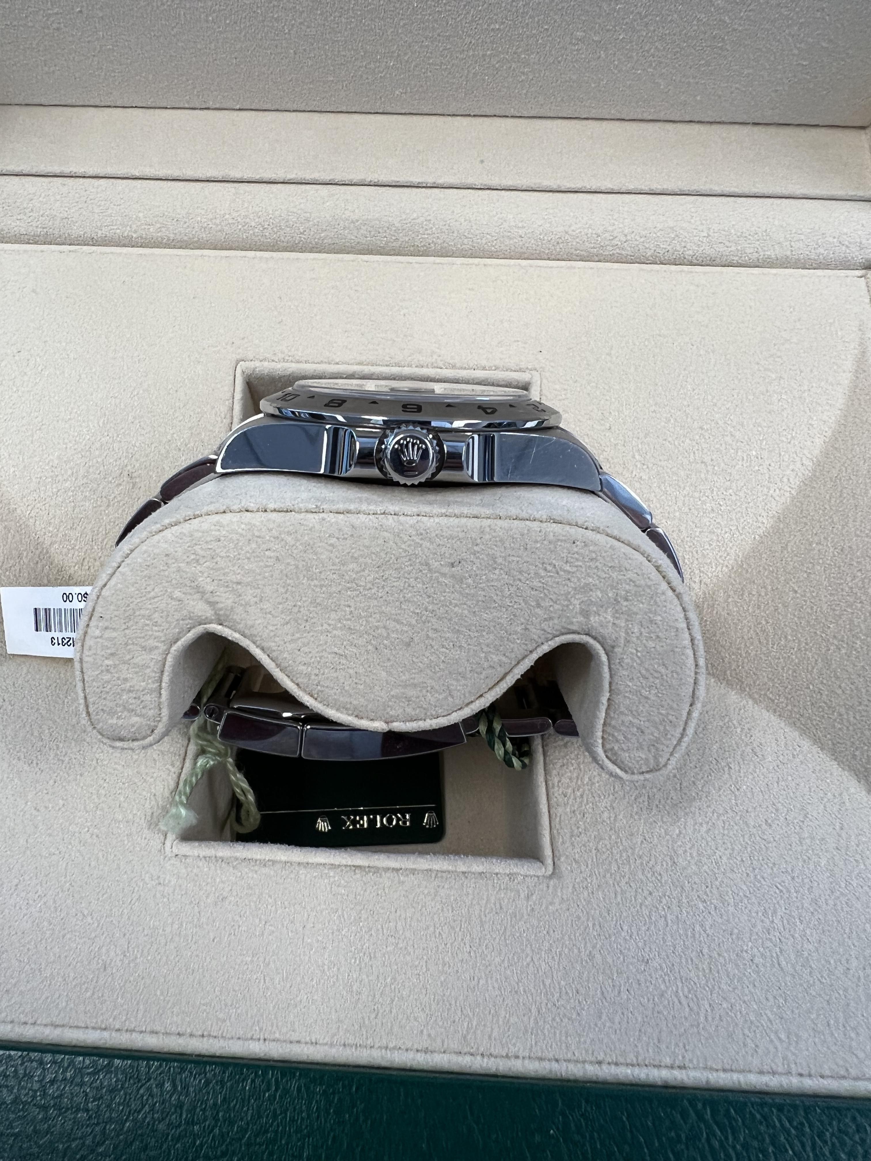 Rolex Explorer II 42mm Black Dial Box and Card In Excellent Condition For Sale In BEVERLY HILLS, CA