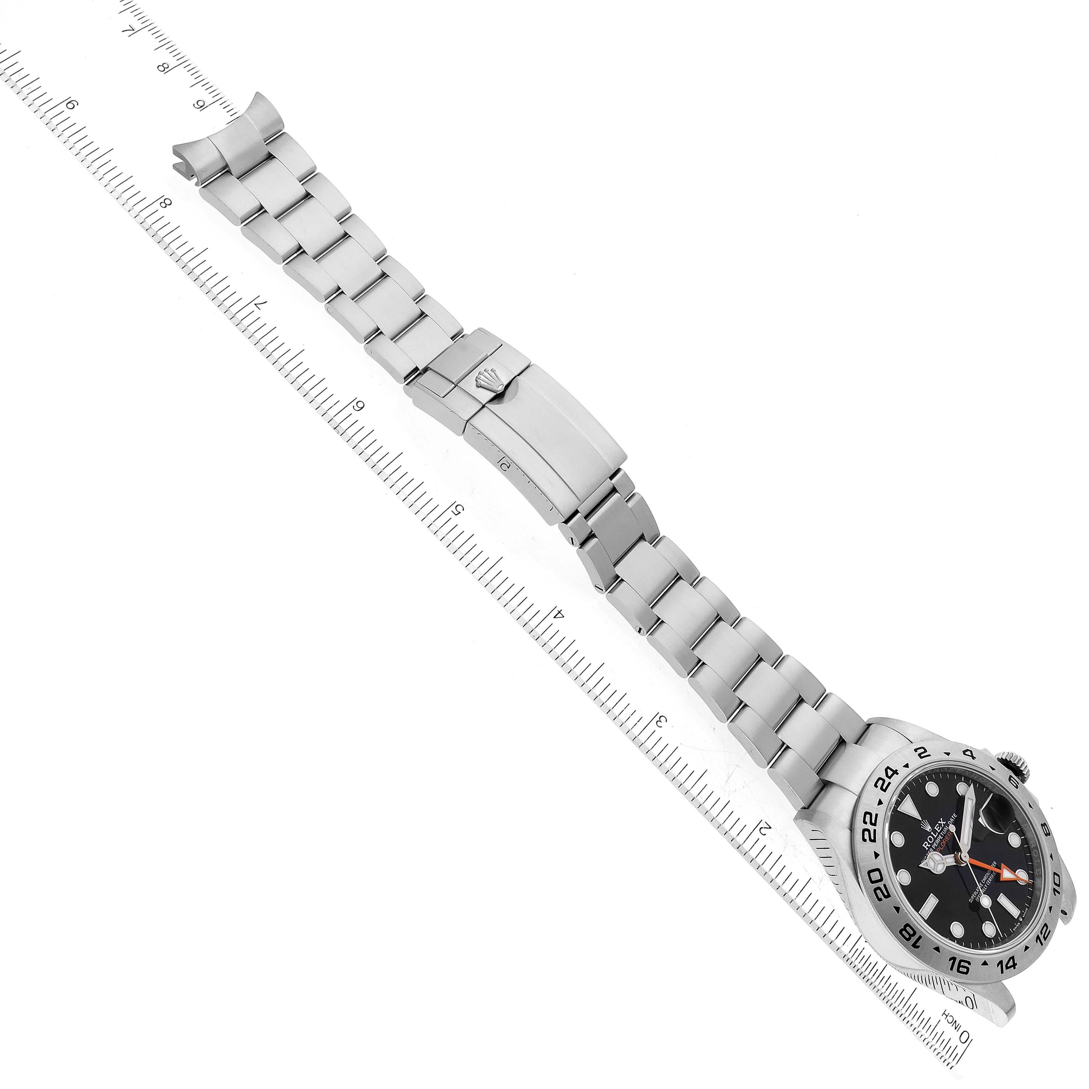 Rolex Explorer II 42mm Black Dial Steel Mens Watch 226570 7