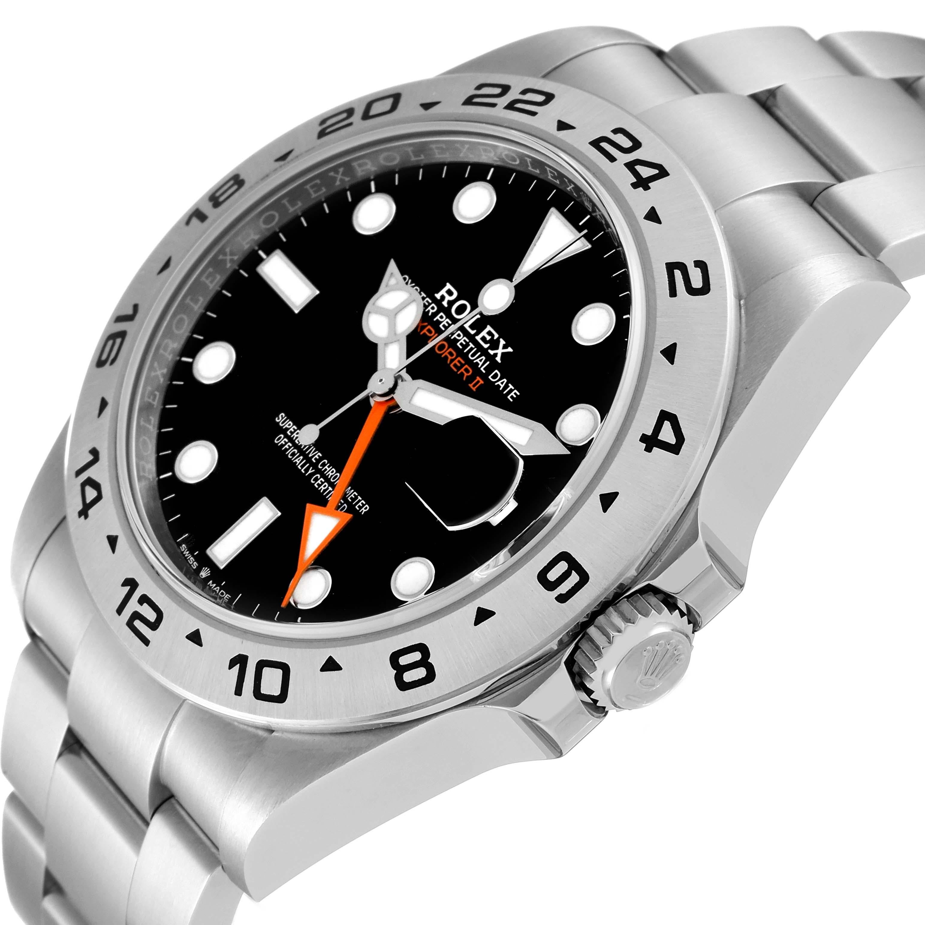 Rolex Explorer II 42mm Black Dial Steel Mens Watch 226570 In Excellent Condition In Atlanta, GA