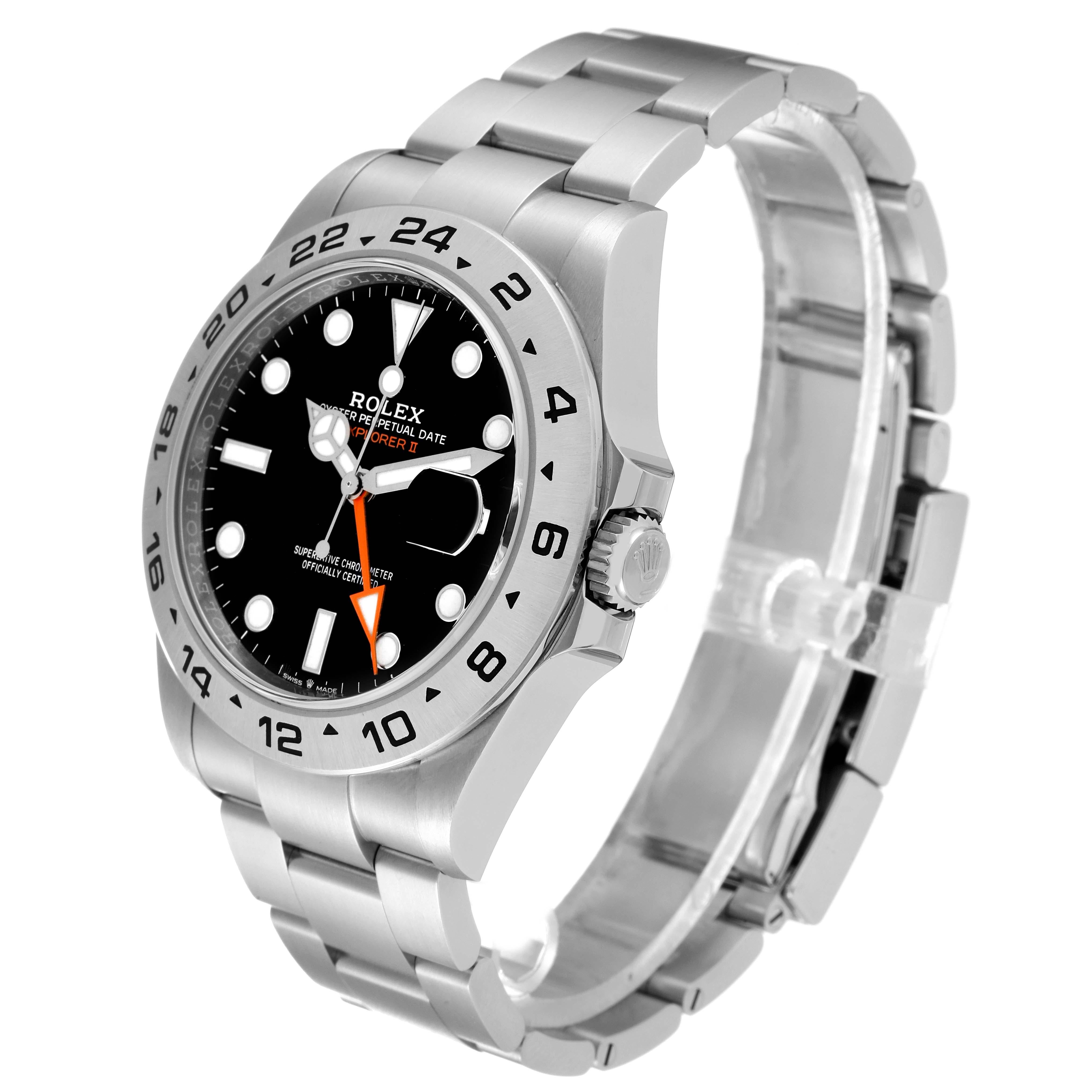 Men's Rolex Explorer II 42mm Black Dial Steel Mens Watch 226570