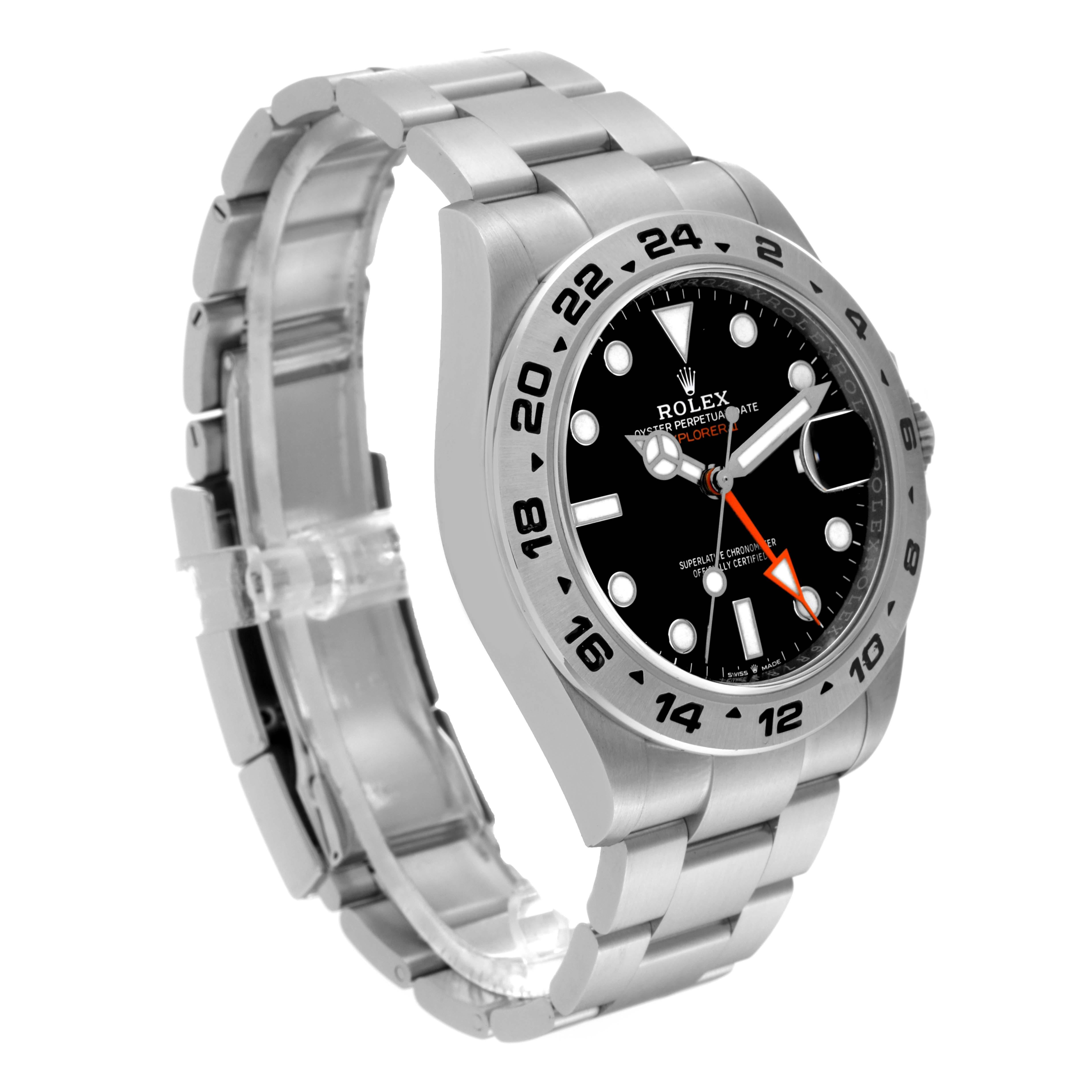 Men's Rolex Explorer II 42mm Black Dial Steel Mens Watch 226570 For Sale