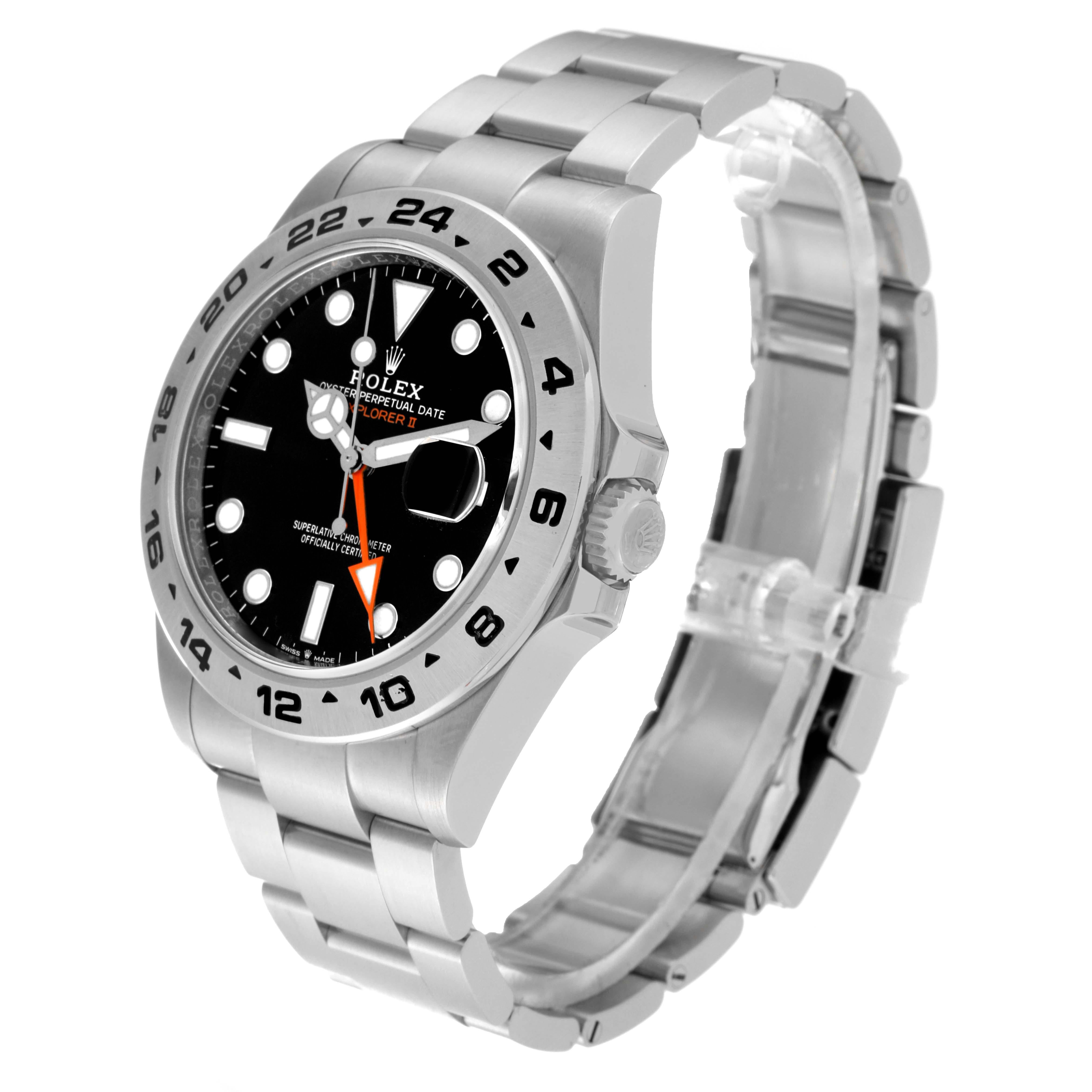 Rolex Explorer II 42mm Black Dial Steel Mens Watch 226570 For Sale 1