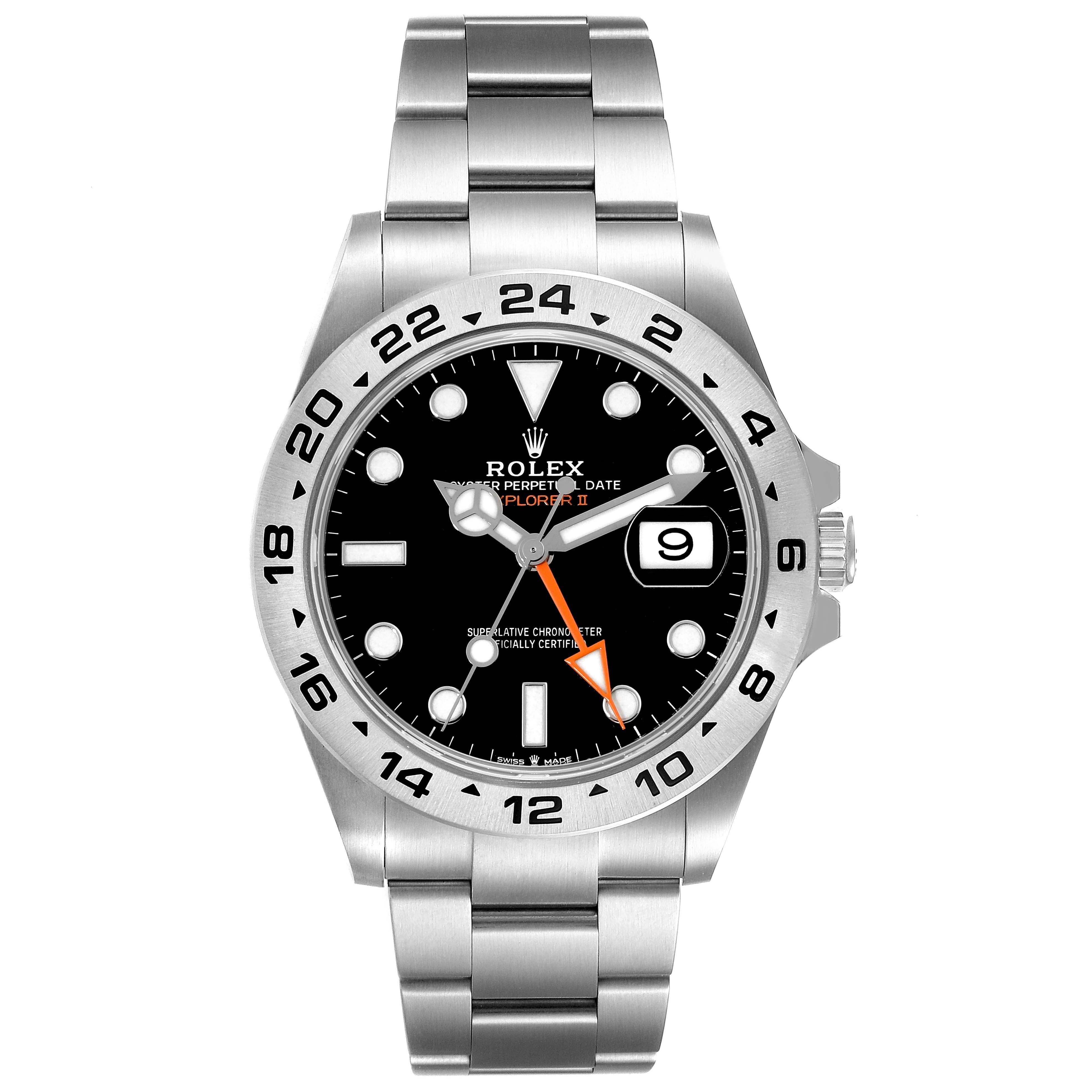 Rolex Explorer II 42mm Black Dial Steel Mens Watch 226570 3