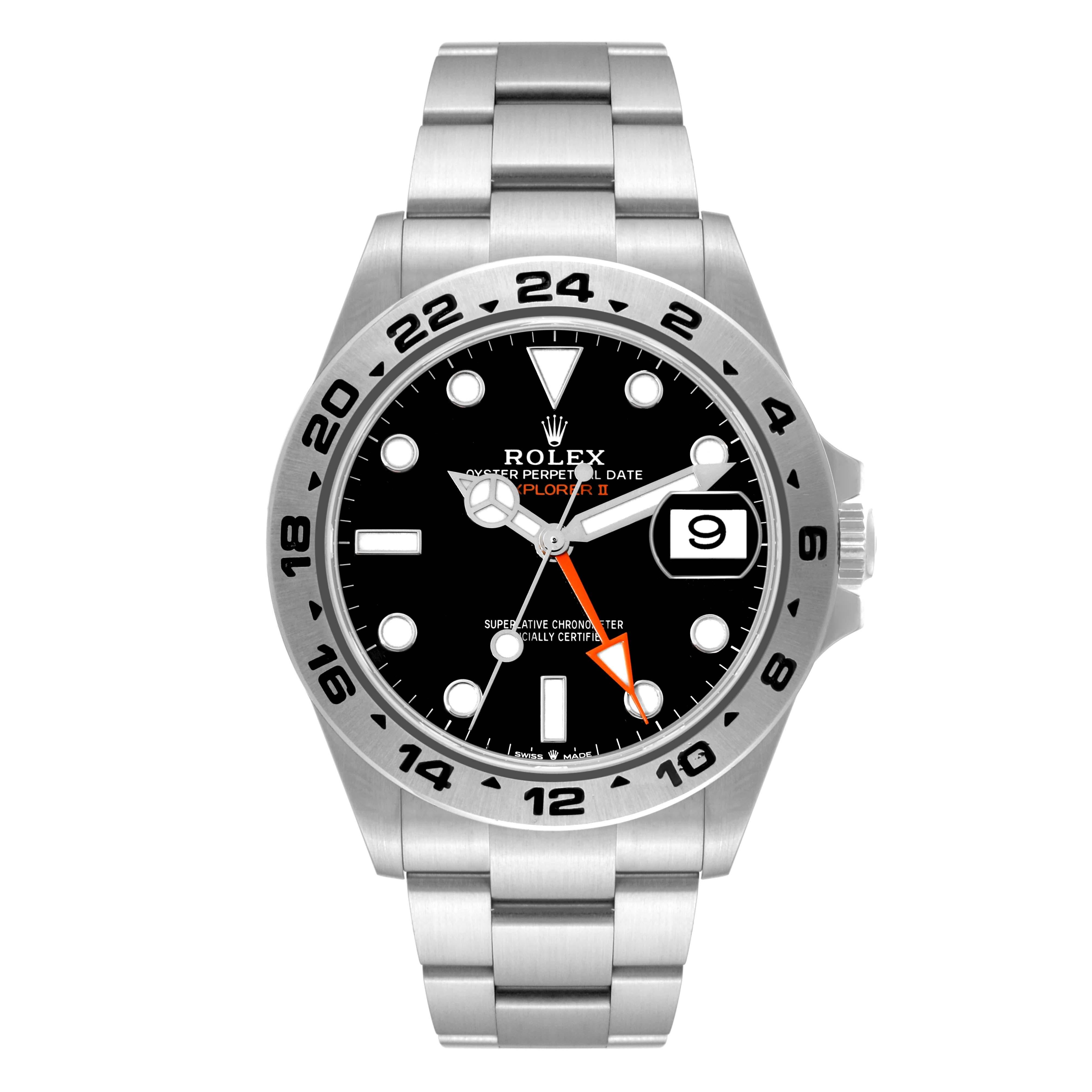 Rolex Explorer II 42mm Black Dial Steel Mens Watch 226570 For Sale 5
