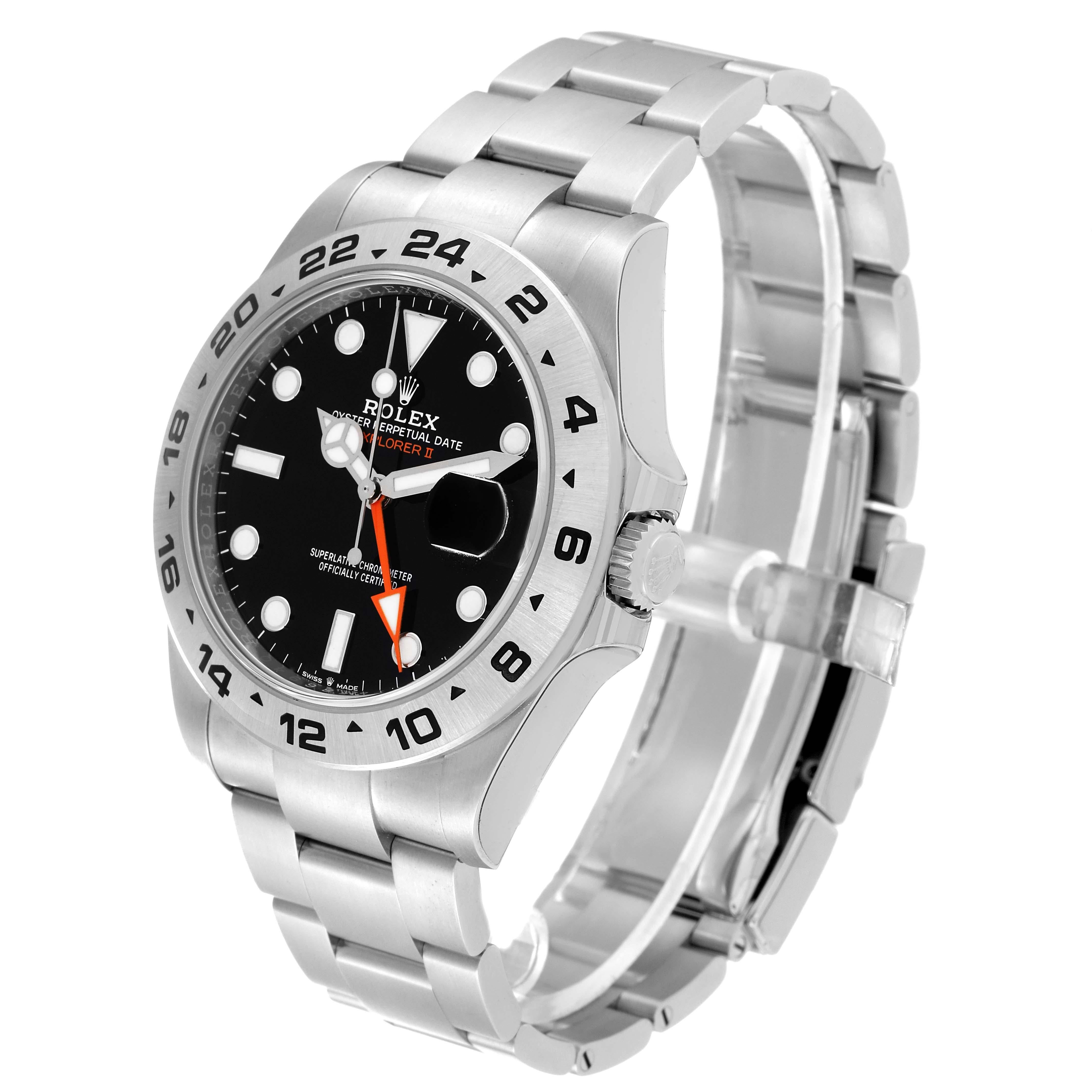 Rolex Explorer II 42mm Black Dial Steel Mens Watch 226570 Unworn For Sale 3