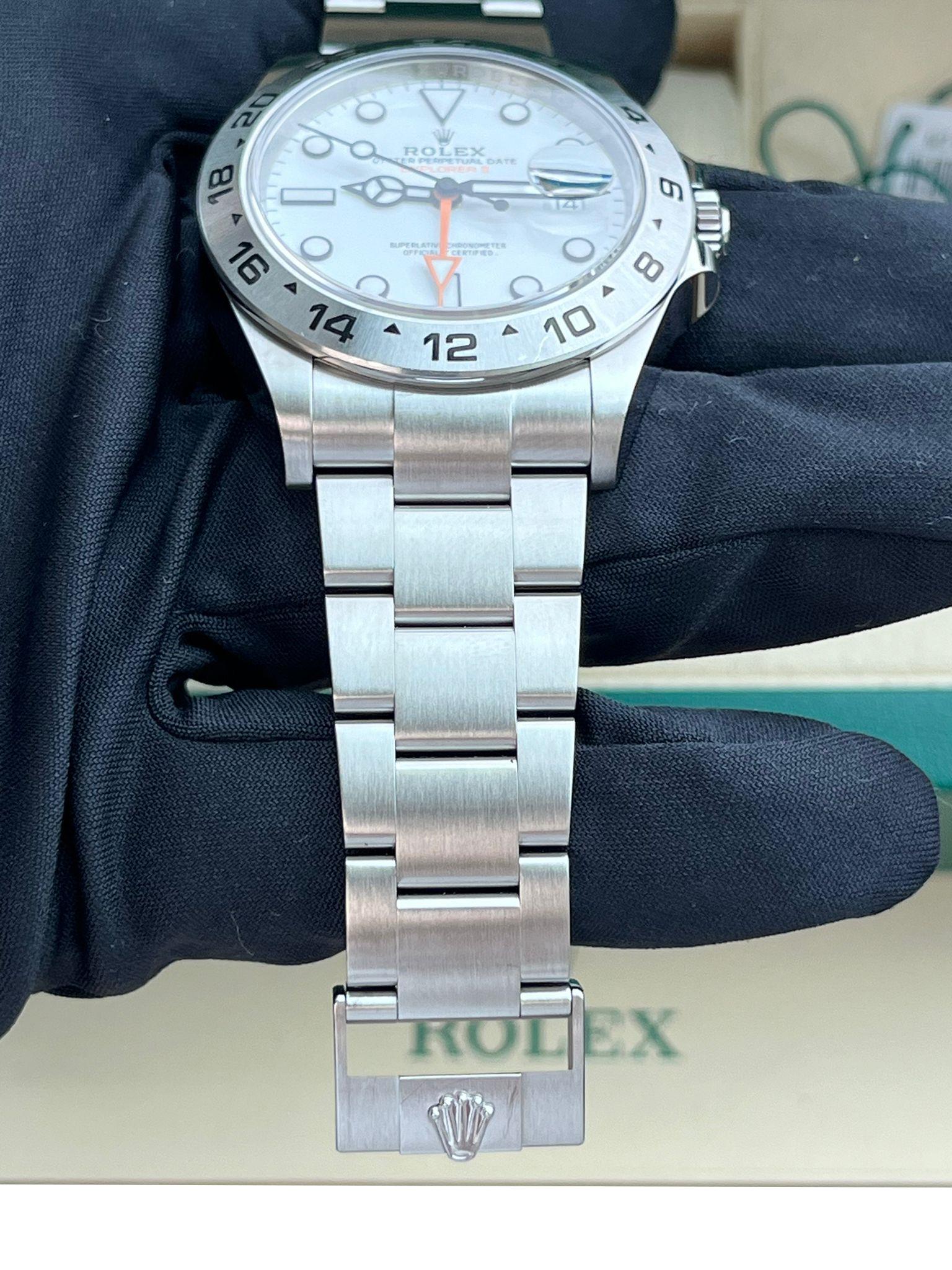 Rolex Explorer II 42mm Polar White Dial Automatic Oystersteel Men's Watch 226570 For Sale 13