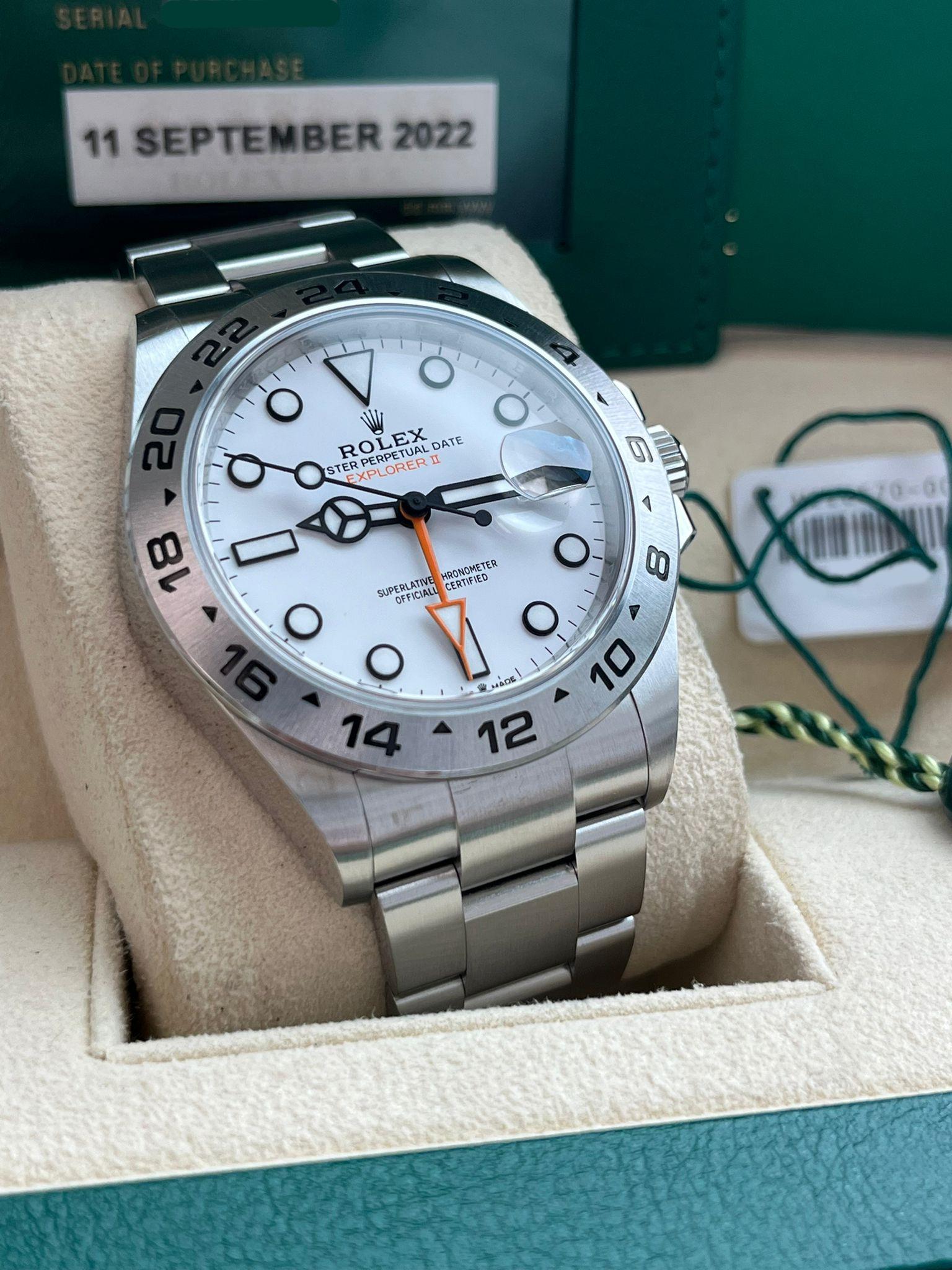 Rolex Explorer II 42mm Polar White Dial Automatic Oystersteel Men's Watch 226570 For Sale 2