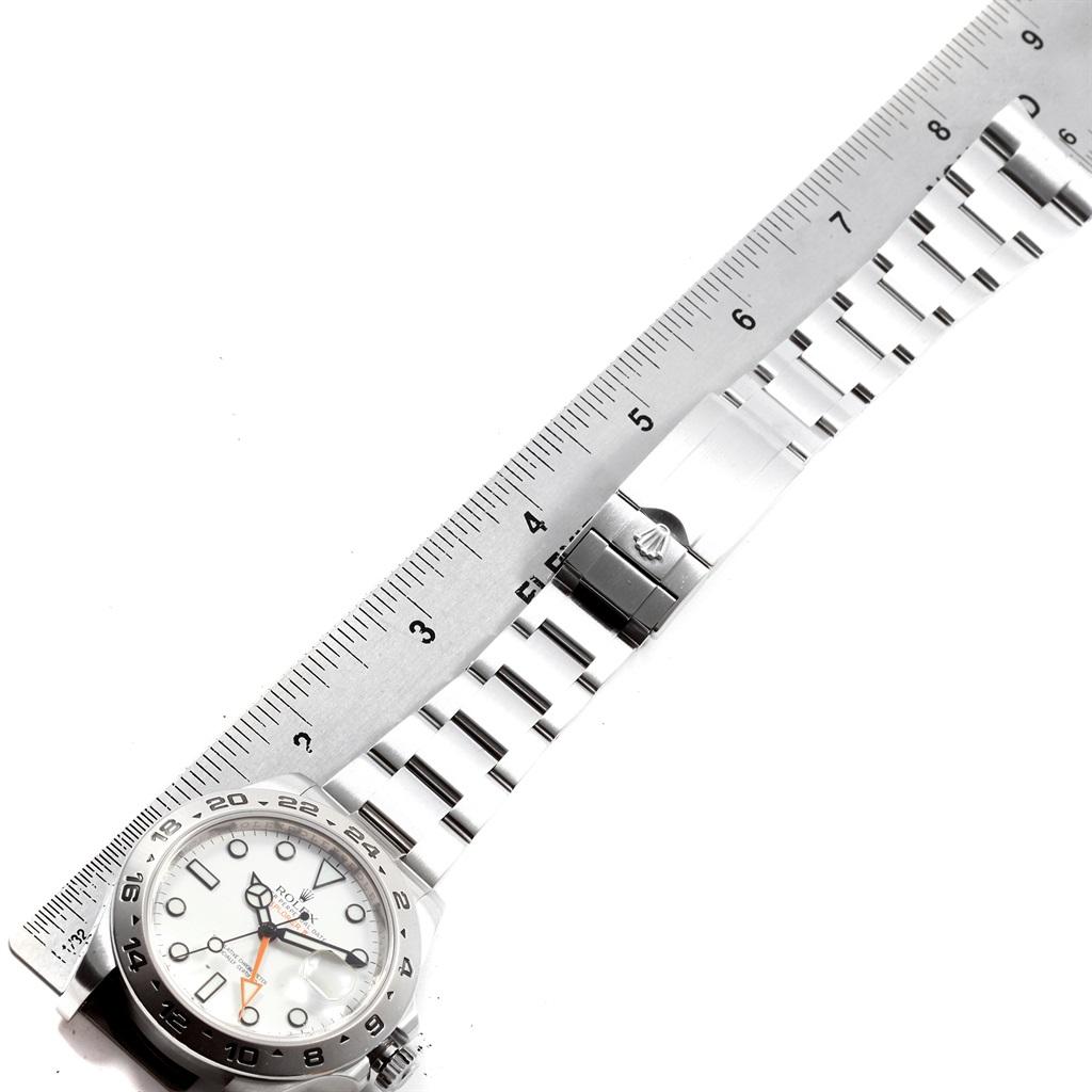 Rolex Explorer II Automatic Steel Men's Watch 216570 Box Card For Sale 7