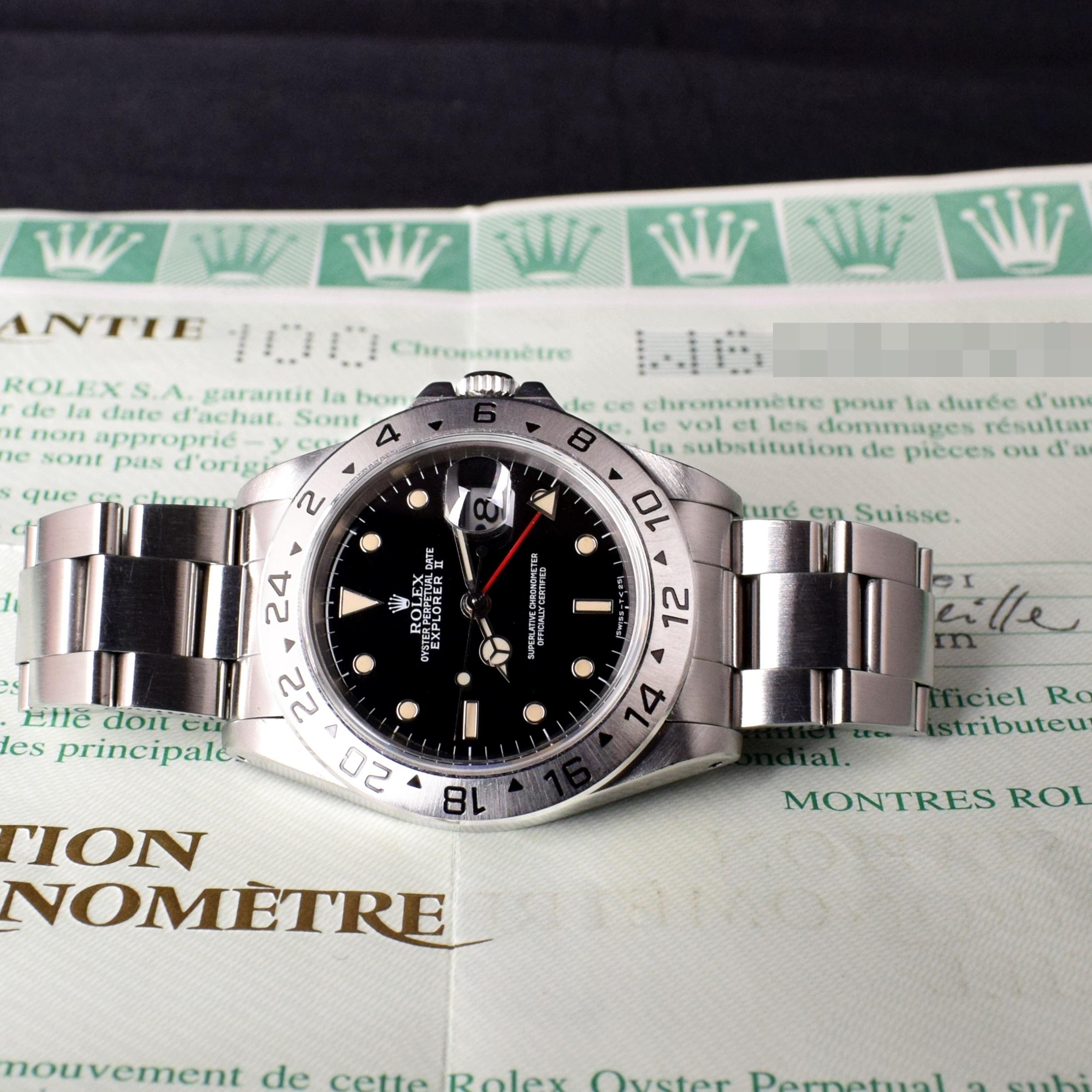 Brand: Rolex
Model: 16570
Year: 1995
Serial number: W6xxxxx
Reference: C03536

Case: Show sign of wear w/ slight polishing from previous; inner case back stamped 16570

Dial: Excellent Condition Tritium Black Dial where the lumes have turned into