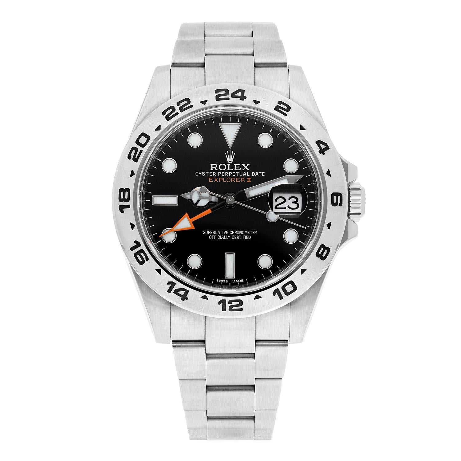 Este reloj ha sido pulido y revisado profesionalmente y no tiene arañazos ni imperfecciones visibles. Es un Rolex auténtico que ha sido inspeccionado para verificar su autenticidad. 


Se vende con caja Rolex, papeles y certificado de tasación.