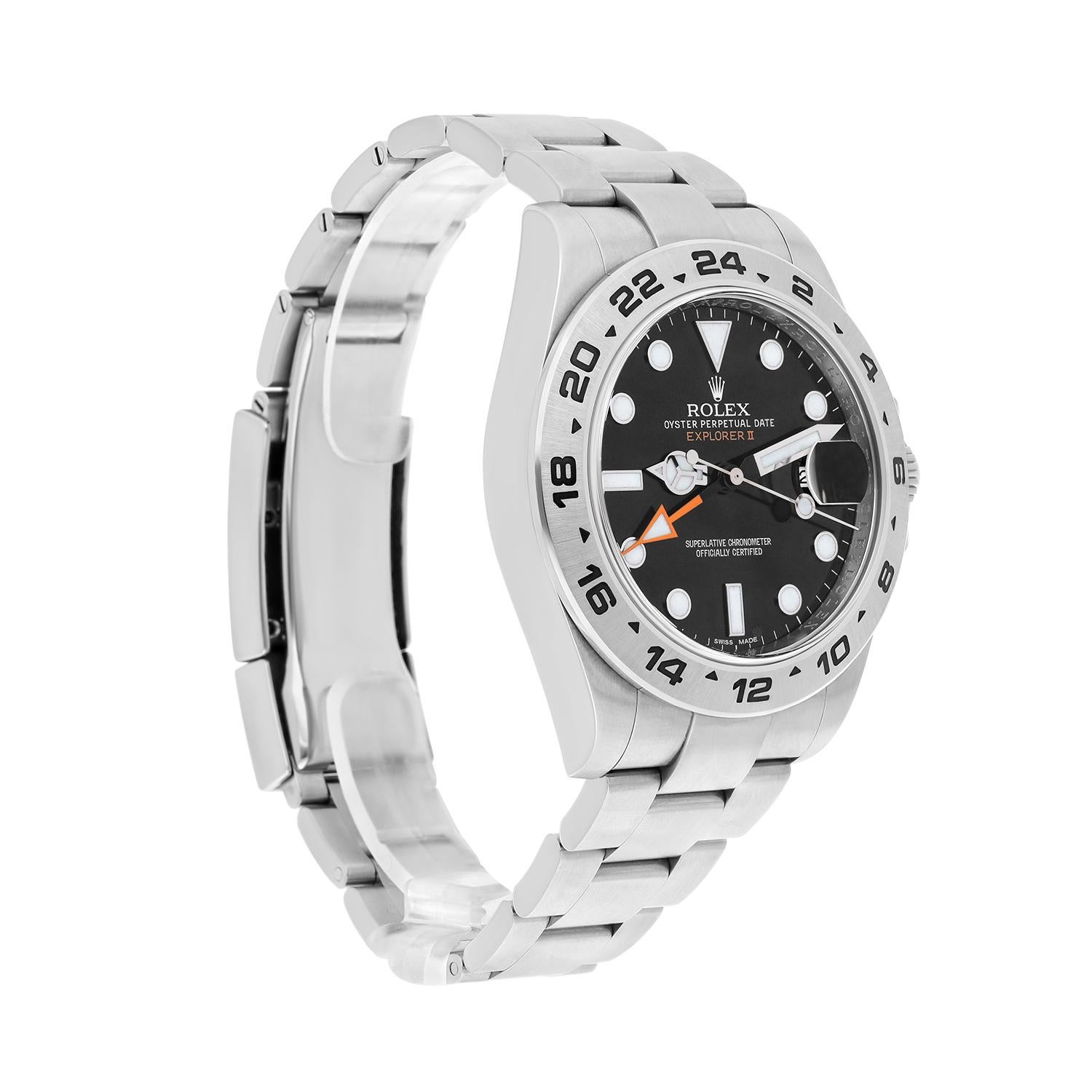 Rolex Explorer II Esfera Negra 42mm 216570 Acero inoxidable Reloj Caballero Completo Moderno en venta