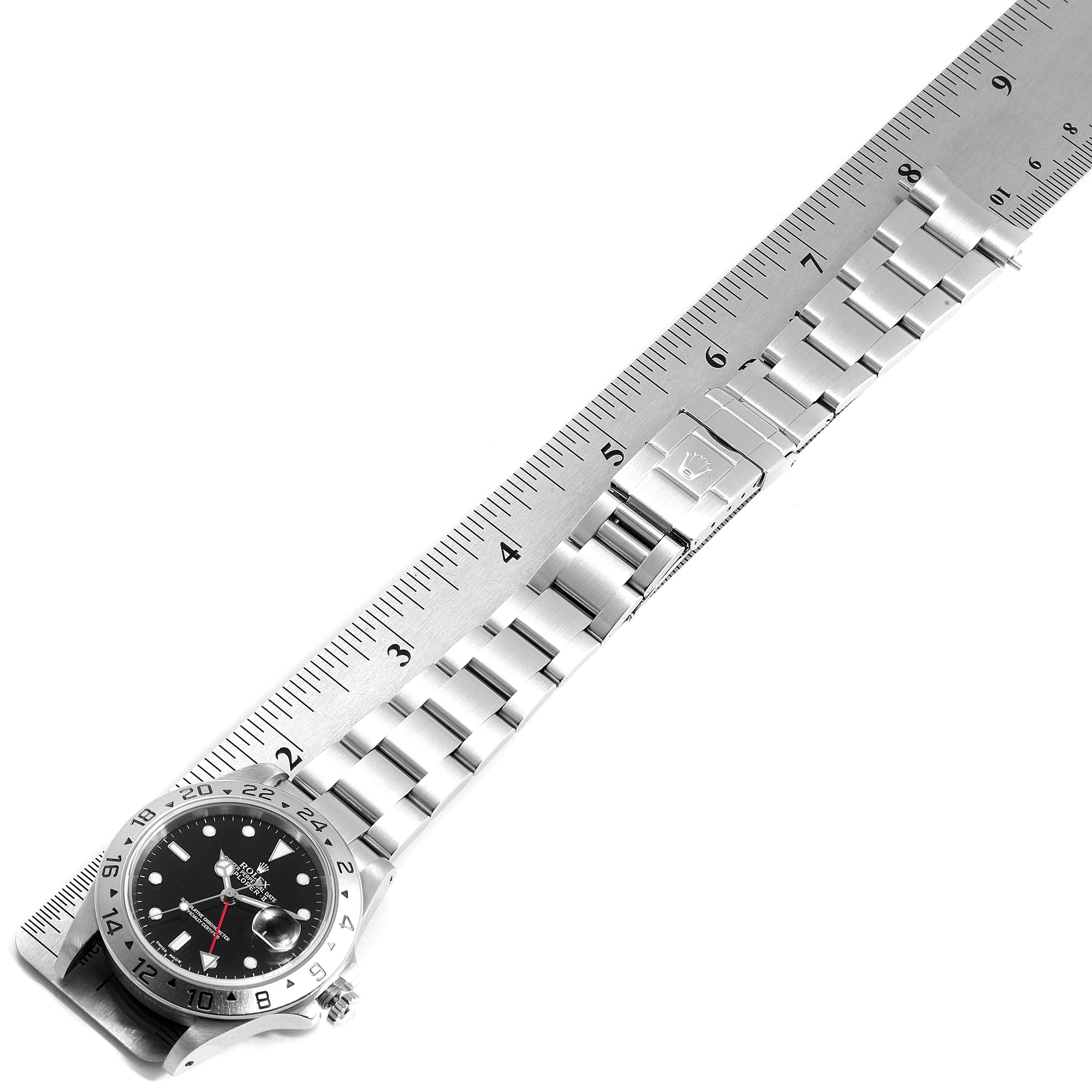 Rolex Explorer II Black Dial Automatic Steel Men's Watch 16570 Box Papers 7
