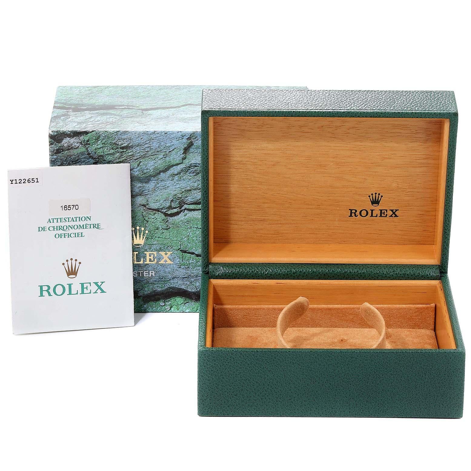 Rolex Explorer II Black Dial Automatic Steel Men's Watch 16570 Box Papers 8