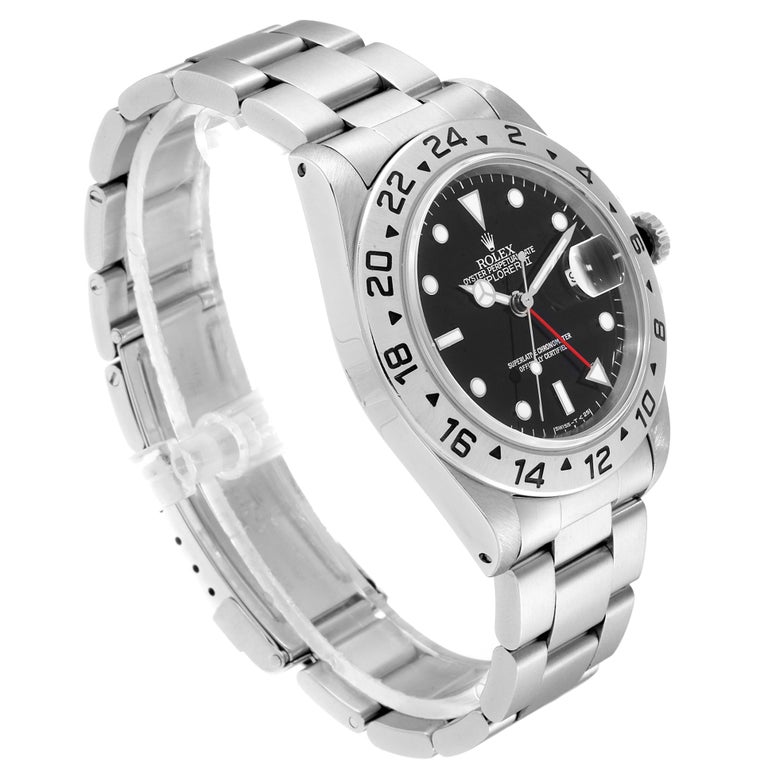 Rolex Explorer II Black Dial Automatic Steel Men's Watch 16570 Box ...