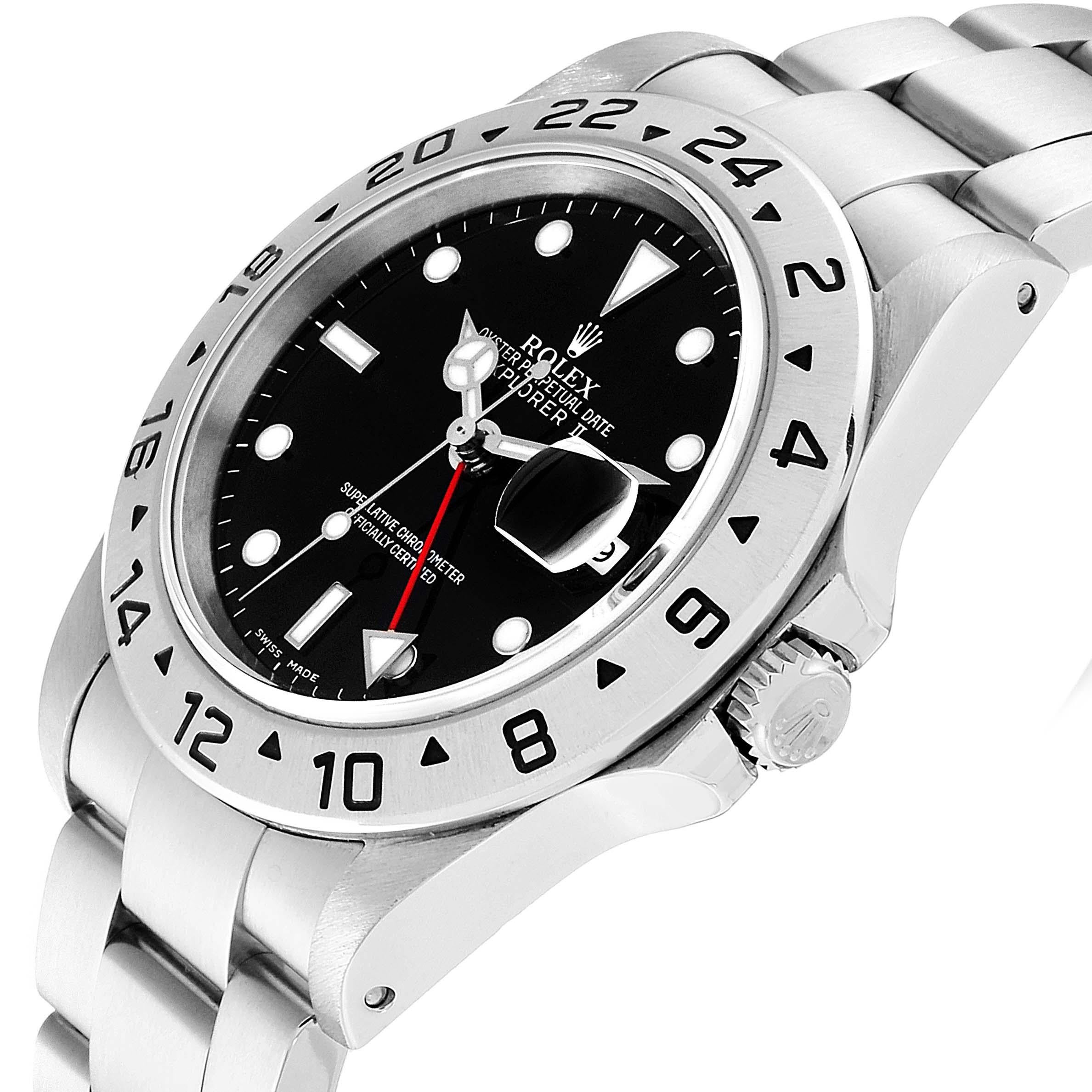 Rolex Explorer II Black Dial Automatic Steel Men's Watch 16570 Box Papers 2
