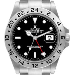 Rolex Explorer II Black Dial Automatic Steel Mens Watch 16570 Box Papers